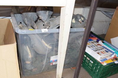 Lot 603 - Quantity of plastic clay pigeons, camoflauge...