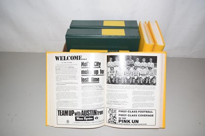 Lot 607 - A box of Norwich City football programs and...