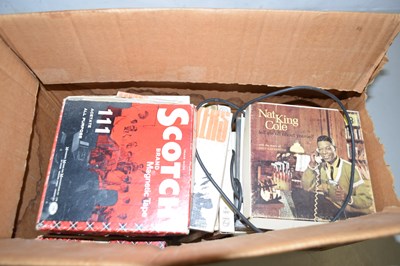 Lot 622 - Box of various 8mm film reels, CD's etc