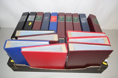 Lot 629 - Box of empty albums for football programs