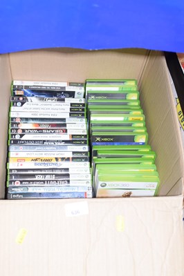 Lot 636 - One box of Xbox games
