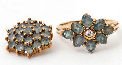 Lot 11 - A 9ct Russian alexandrite ring and pendant,...