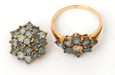 Lot 11 - A 9ct Russian alexandrite ring and pendant,...