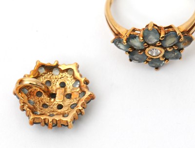 Lot 11 - A 9ct Russian alexandrite ring and pendant,...