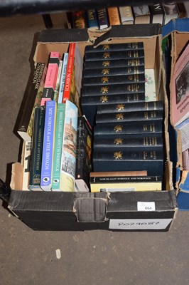 Lot 654 - One box of mixed books to include local interest