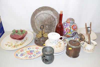 Lot 666 - Mixed Lot: Various table wares tobacco jar,...