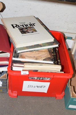 Lot 679 - One box of books to include a range of art...