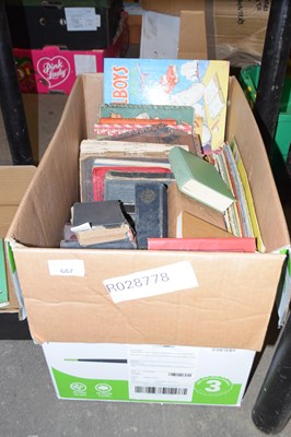 Lot 687 - One box of mixed books