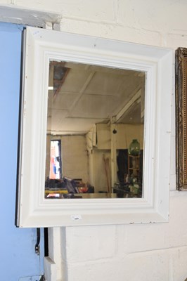 Lot 689 - A wall mirror in cream painted frame