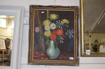 Lot 690 - W.Y.Lam modern oil on canvas study of a vase...