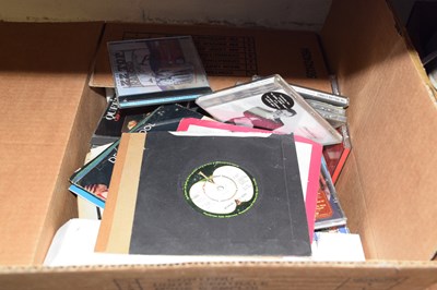 Lot 708 - One box of assorted records, CD's etc