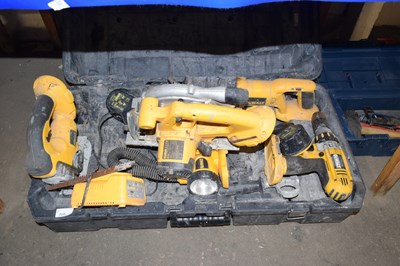 Lot 710 - A DeWalt cordless toolkit to include drill,...