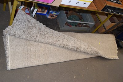 Lot 804 - A modern deep pile beige floor rug, 290 x 200cm
