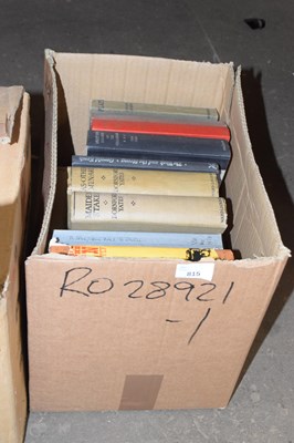 Lot 815 - Box of assorted books
