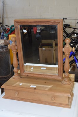 Lot 826 - Pine framed dressing table mirror