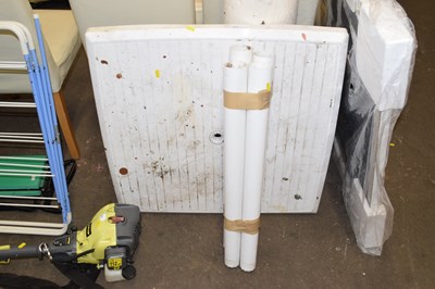 Lot 834 - A plastic garden table