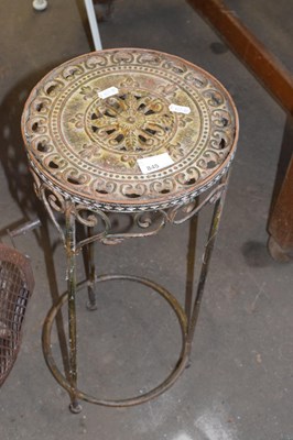Lot 845 - Metal jardiniere stand