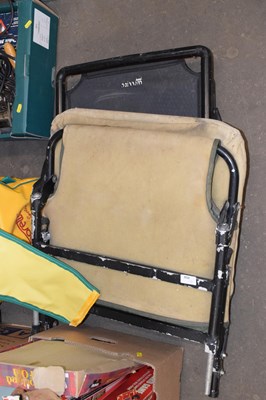 Lot 856 - Two folding fishing chairs