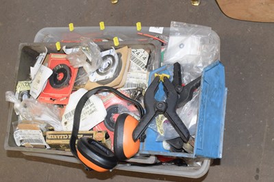 Lot 876 - A large box of various garage clearance items