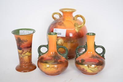 Lot 109 - Group of Royal Doulton wares decorated with...