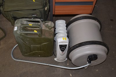 Lot 906 - A jerry can, small electric radiator and a...