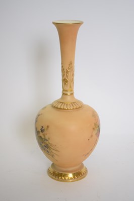 Lot 111 - Royal Worcester vase, the blush ground...