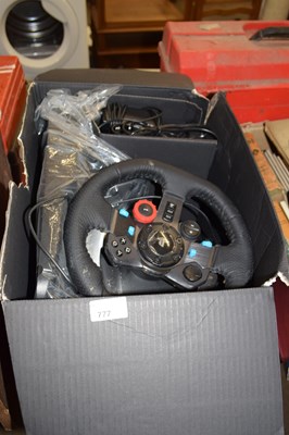 Lot 777 - A Logitech Driving Force gaming wheel