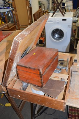 Lot 782 - Two wooden tool boxes and contents