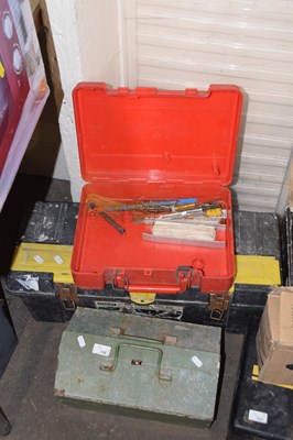 Lot 726 - Three tool boxes and contents