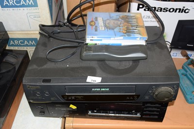 Lot 745 - A Yamaha cassette deck and a Panasonic video...