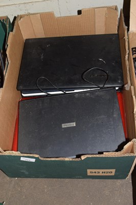 Lot 754 - A group of five used laptop computers, no...