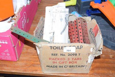 Lot 764 - A small box of Meccano
