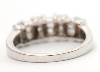 Lot 30 - A 9ct diamond ring, set with round brilliant...