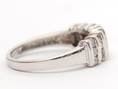 Lot 30 - A 9ct diamond ring, set with round brilliant...