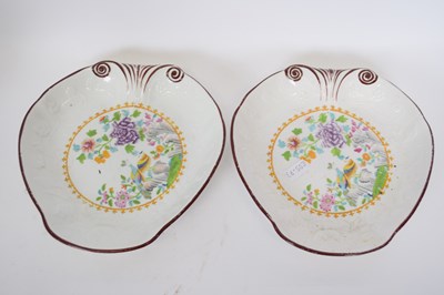 Lot 135 - Pair of small Derby 19th century tureens of...