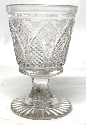 Lot 274 - An interesting 19th Century cut glass drinking...