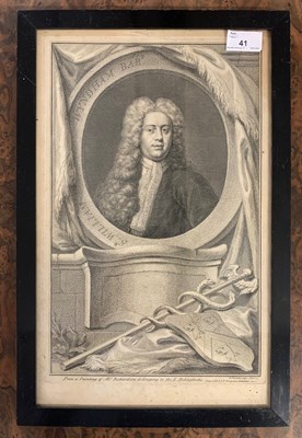 Lot 41 - Jacobus Houbraken (Dutch,1698-1780), "Sir...