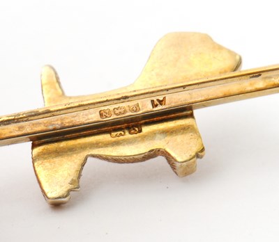 Lot 51 - A silver gilt terrier brooch, the...