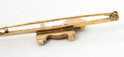 Lot 51 - A silver gilt terrier brooch, the...