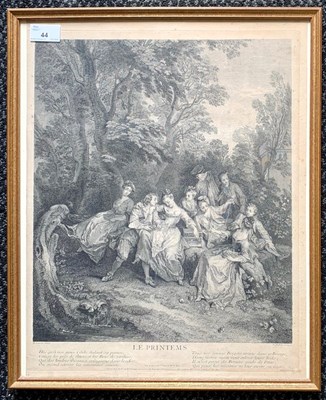 Lot 44 - Benoit Audran II (French,1698-1792) after...