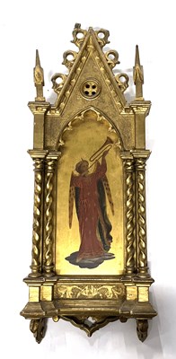 Lot 302 - A framed painted icon, probably Italian in...