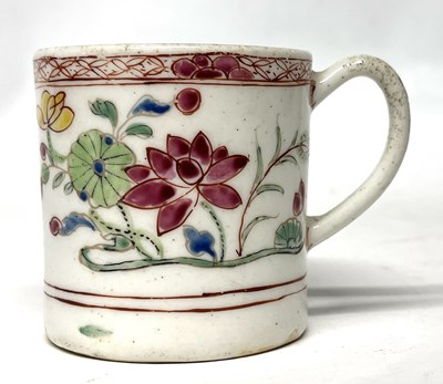 Lot 305 - A Bow porcelain coffee can, circa 1760 with...