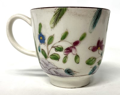 Lot 311 - A Bow porcelain coffee cup circa 1760, Famille...