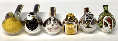 Lot 336 - Group of six Royal Crown Derby paperweights...