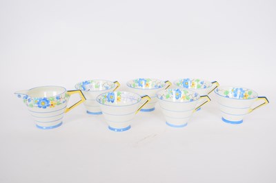 Lot 145 - Group of Paragon Art Deco cups and a milk jug...