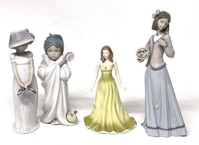 Lot 359A - Group of four Lladro models of children and...