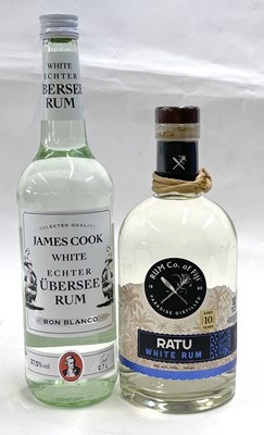 Lot 208 - Rum Co. of Fiji Bati White Rum and James Cook...