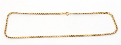 Lot 94 - A 9ct necklace, the fancy link chain with...