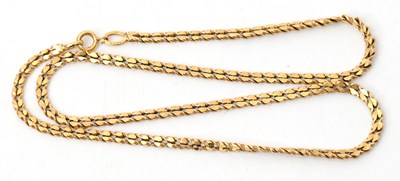 Lot 94 - A 9ct necklace, the fancy link chain with...