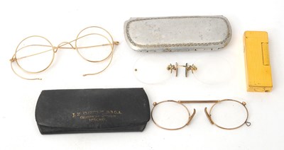Lot 115A - Mixed Lot:  A Dunhill lighter, a pair of...